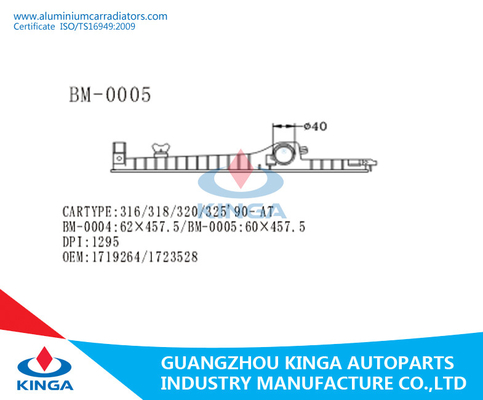 Στην πλαστική δεξαμενή BWM 316/318/320/325 θερμαντικών σωμάτων μετάδοσης προμηθευτής