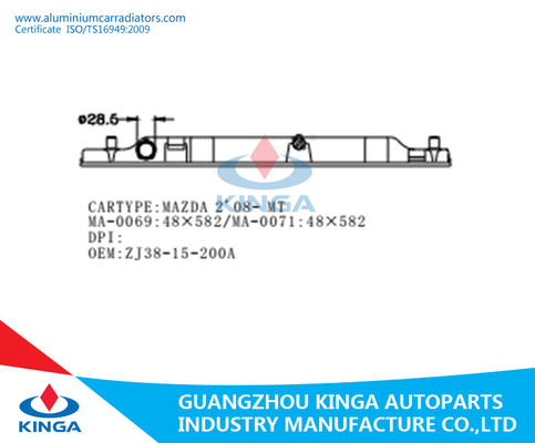 MAZDA 2 «08 πλαστική δεξαμενή νερού θερμαντικών σωμάτων επισκευής δεξαμενών θερμαντικών σωμάτων cOem ZJ3815200 PA66 προμηθευτής