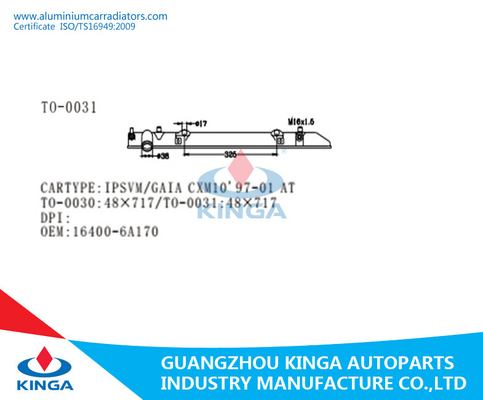 Πλαστική δεξαμενή 16400-6A170 θερμαντικών σωμάτων της Toyota Ipsvm Gaia CXM10 1997-2001 προμηθευτής