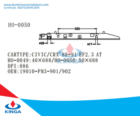 CIVIC/CRX'88-91 EF2.3 στον ισχυρό cOem 19010-PM3-901/902 δεξαμενών θερμαντικών σωμάτων πλαστικό προμηθευτής
