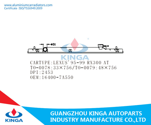 Πλαστική δεξαμενή LEXUS'95-99 RX300 DPI 2453 θερμαντικών σωμάτων νερού cOem 16400-7A550 προμηθευτής