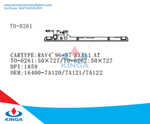 Το αυτόματο θερμαντικό σώμα Toyota RAV4'96-97 SXA11 τοποθετεί σε δεξαμενή επάνω 16400-7A120/7A121/7A122 προμηθευτής