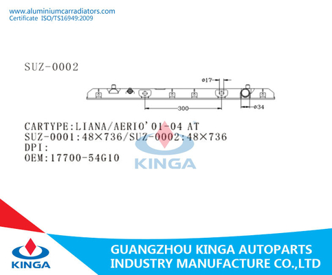 Suzuki Λιάνα/Aerio'01-04 στα πλαστικά ανταλλακτικά αυτοκινήτων δεξαμενών θερμαντικών σωμάτων 17700-54G10 προμηθευτής