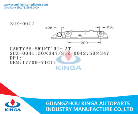 SUZUKI SWIFT'91-ΚΑΤΏΤΑΤΗ δεξαμενή δεξαμενών 17700-71C11 θερμαντικών σωμάτων πλαστική προμηθευτής