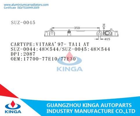 VITARA'97- TA11 ΚΑΤΏΤΑΤΗ δεξαμενή δεξαμενών 17700-77E10/77E30 θερμαντικών σωμάτων στην πλαστική προμηθευτής