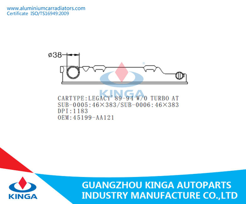 LEGACY'89-94 W/O ΤΟΎΡΜΠΟ στην πλαστική δεξαμενή cOem 45199-AA121Right δεξαμενών θερμαντικών σωμάτων προμηθευτής